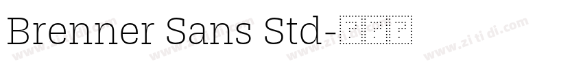 Brenner Sans Std字体转换 Brenner Sans Std字体转换